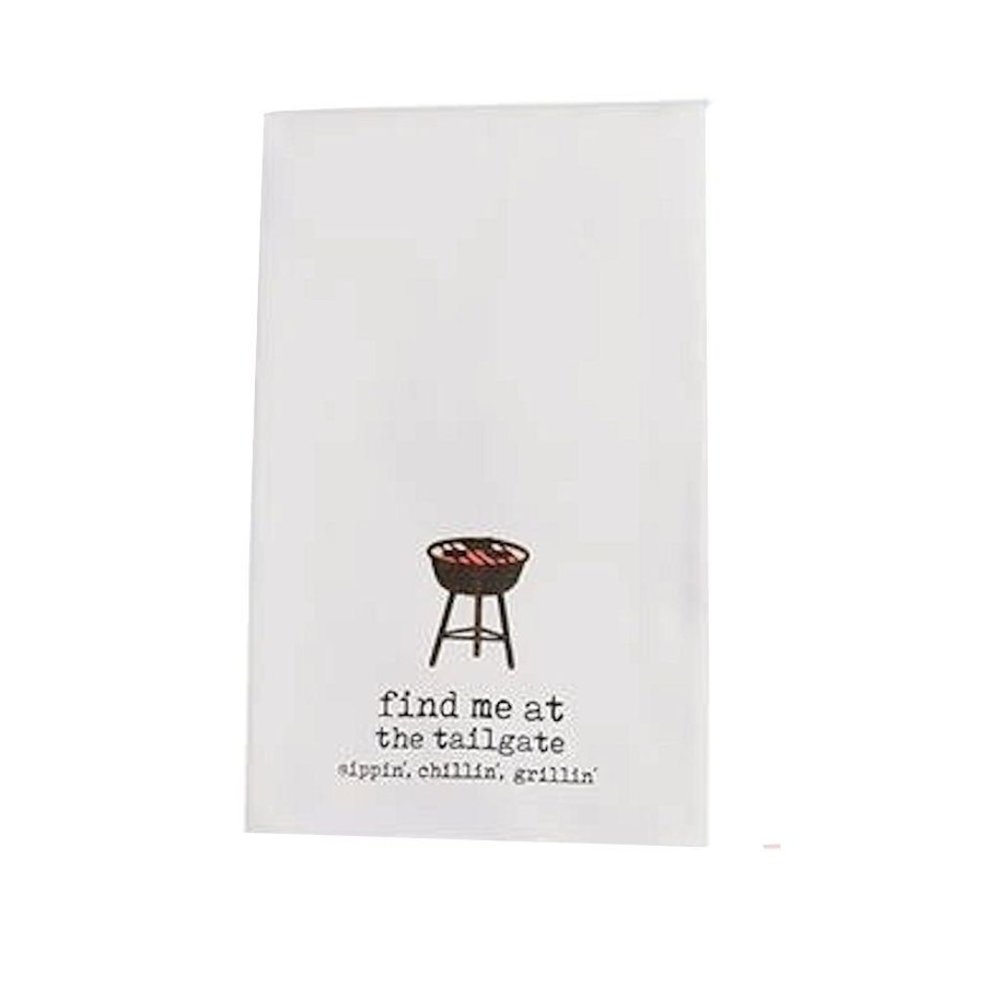 Mud Pie Grillin Tailgating Hand Towel 26" x 16 1/2